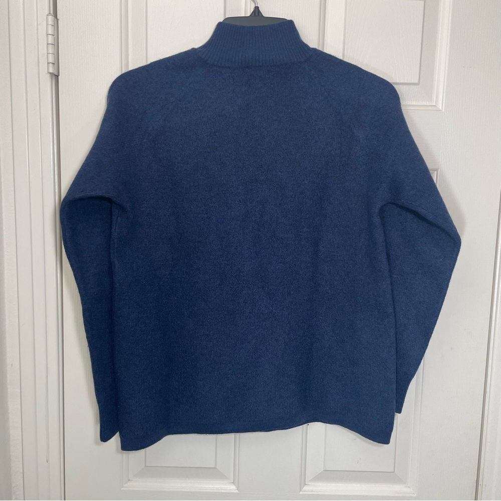 Smartwool Lathrop Wool Pullover Button Sweater Bl… - image 3